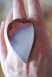 Hot Lava Ring Old Stock Collector's Agate