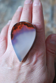 Hot Lava Ring Old Stock Collector's Agate