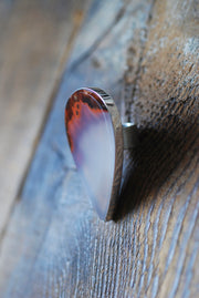 Hot Lava Ring Old Stock Collector's Agate
