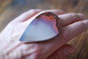 Hot Lava Ring Old Stock Collector's Agate