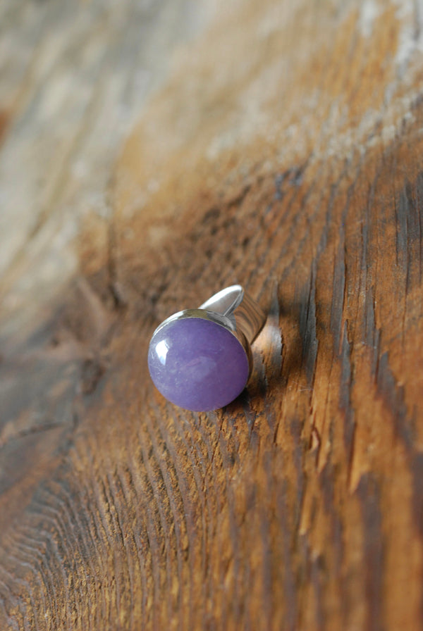 Lavender Jade Bubble Ring