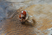 Leopard Fire Opal Ring