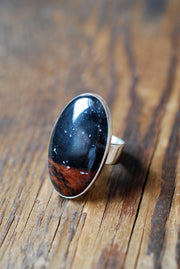 Distant Lands Ring Oregon Obsidian