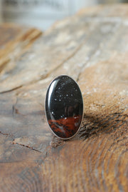 Distant Lands Ring Oregon Obsidian