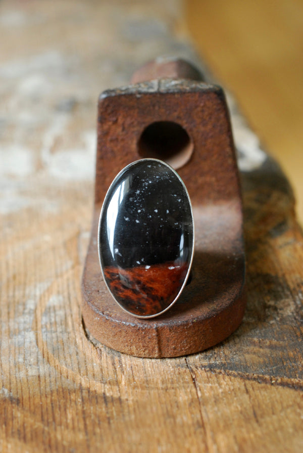 Distant Lands Ring Oregon Obsidian