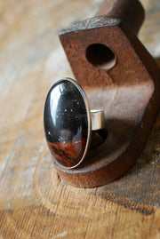 Distant Lands Ring Oregon Obsidian