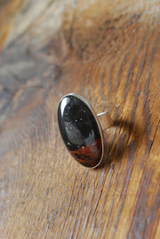 Distant Lands Ring Oregon Obsidian