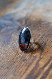 Distant Lands Ring Oregon Obsidian