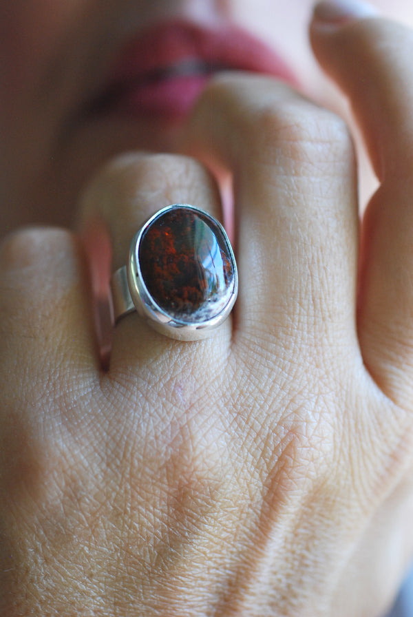 Medeci Ring Raw Fire Opal