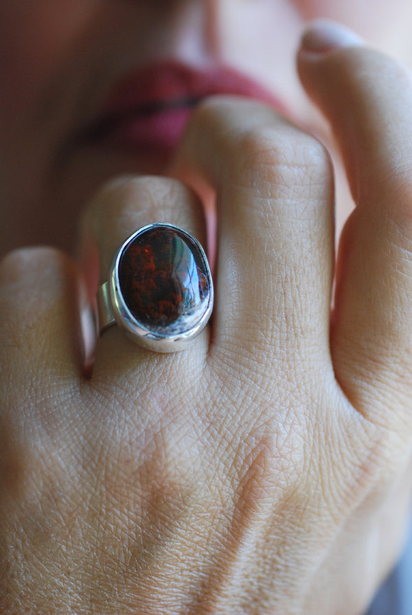 Medeci Ring Raw Fire Opal