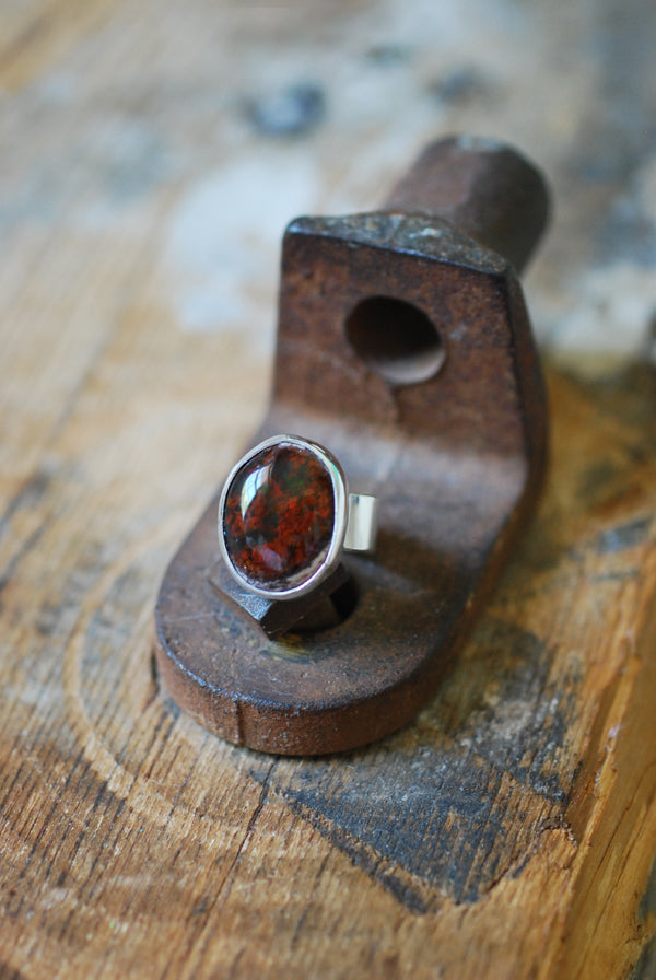 Medeci Ring Raw Fire Opal