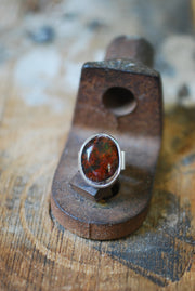 Medeci Ring Raw Fire Opal