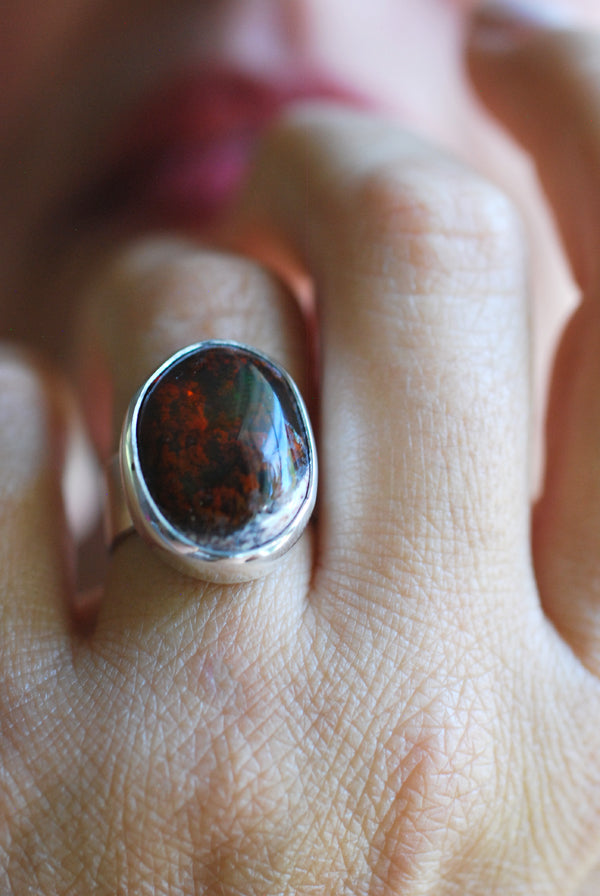 Medeci Ring Raw Fire Opal