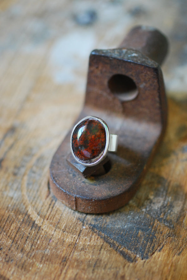 Medeci Ring Raw Fire Opal