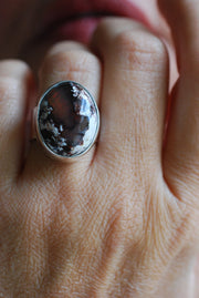 Mocha Rainbow Fire Opal Ring