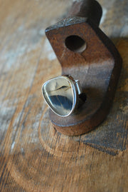 Road Less Traveled Ring Old Stock Montana Agate