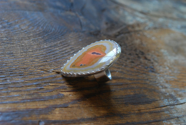 Neon Sun Ring Rare Collector Old Stock Laguna Agate – Dollybird Design