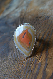Neon Sun Ring Rare Collector Old Stock Laguna Agate