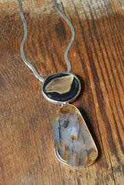 Nightbird Necklace Old Stock Montana Agate