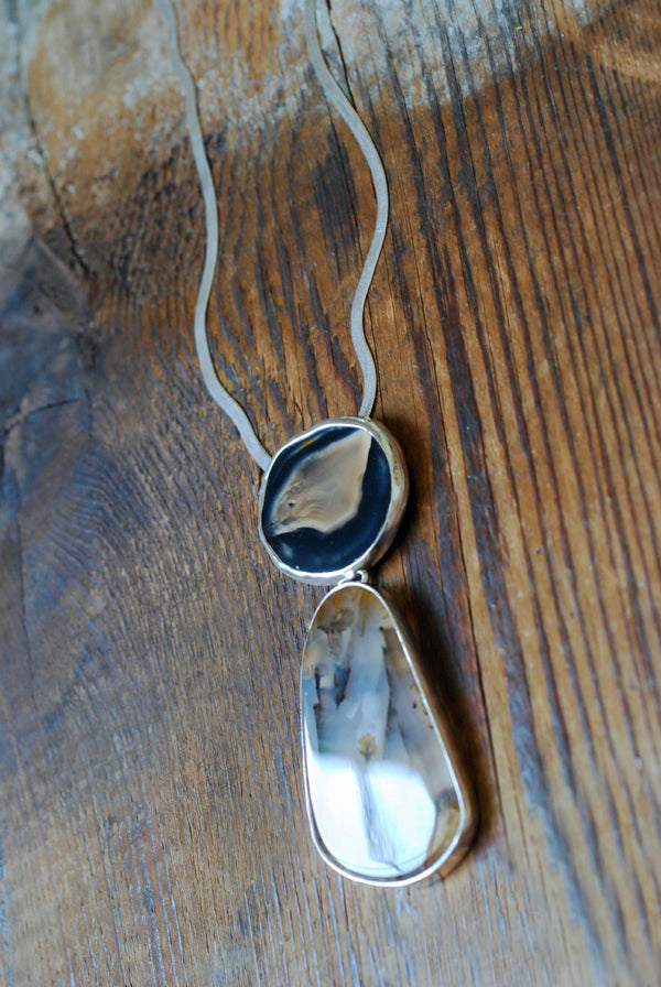Nightbird Necklace Old Stock Montana Agate