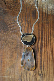 Nightbird Necklace Old Stock Montana Agate