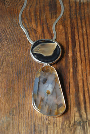 Nightbird Necklace Old Stock Montana Agate