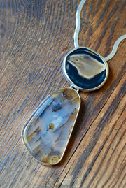 Nightbird Necklace Old Stock Montana Agate