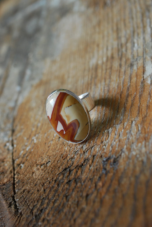 Mesa Trail Ring Fine Owyhee Jasper