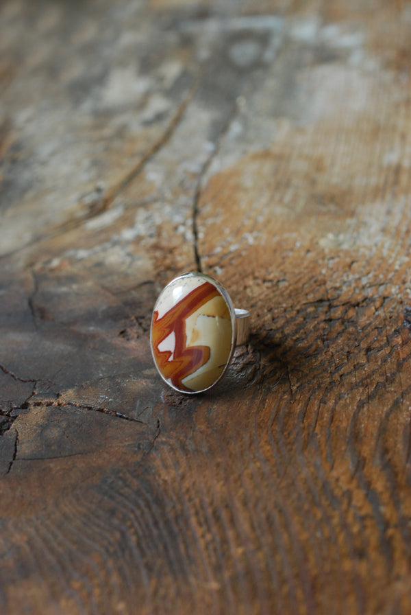 Mesa Trail Ring Fine Owyhee Jasper