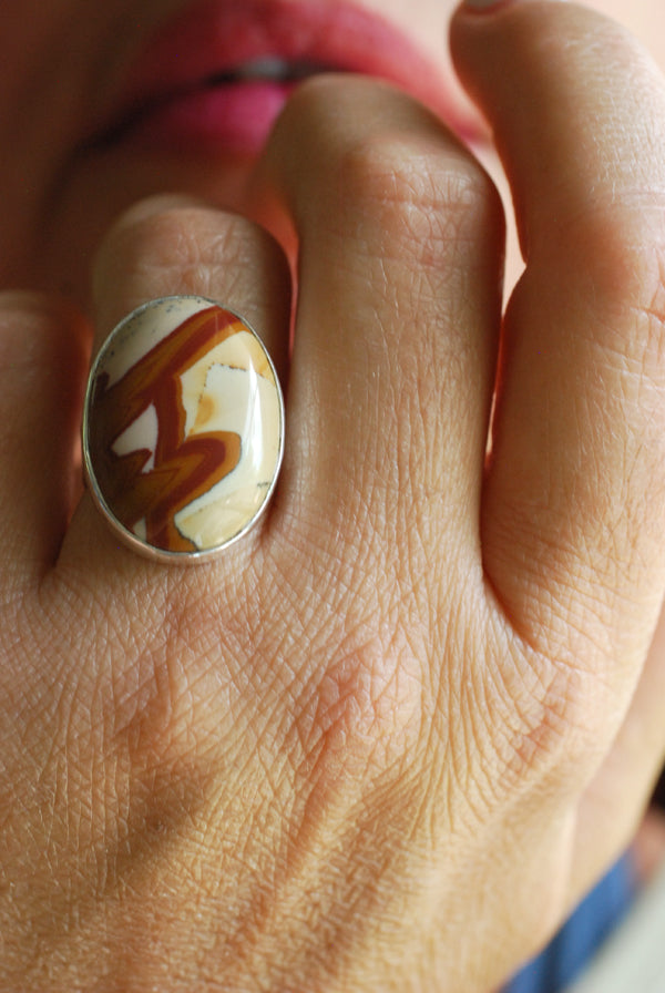 Mesa Trail Ring Fine Owyhee Jasper