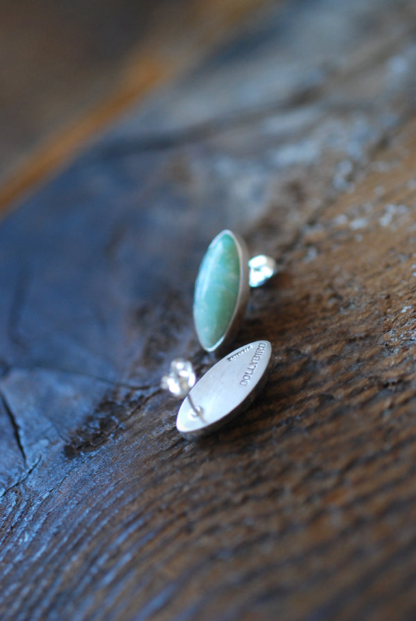 Blue Petrified Wood Studs