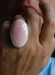 Pink Venus Ring Statement Conch Shell
