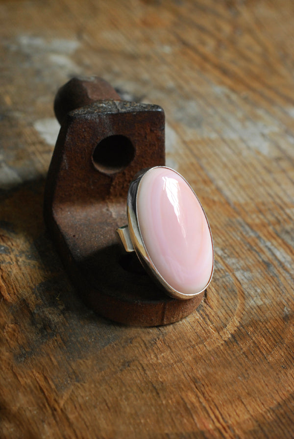 Pink Venus Ring Statement Conch Shell