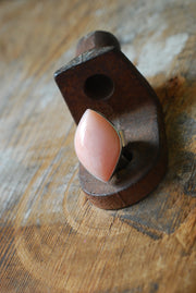 First Love Ring Peruvian Pink Opal