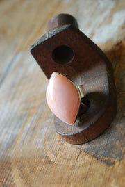 First Love Ring Peruvian Pink Opal