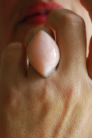 First Love Ring Peruvian Pink Opal