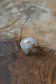 Polka Dot Agate Ring
