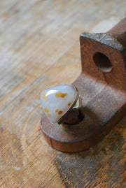 Polka Dot Agate Ring