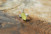 Sunny Summer Ring Rare Australian Prehnite