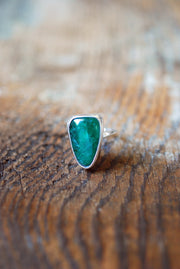 Raw Emerald Gem Ring