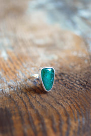 Raw Emerald Gem Ring