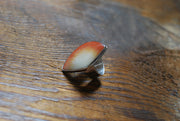 Summer Solstice Ring Red Scolecite Crystal