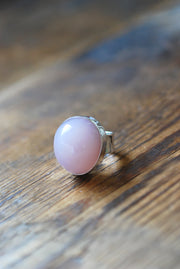 Eternal Glow Ring Master Cut Statement Rose Quartz