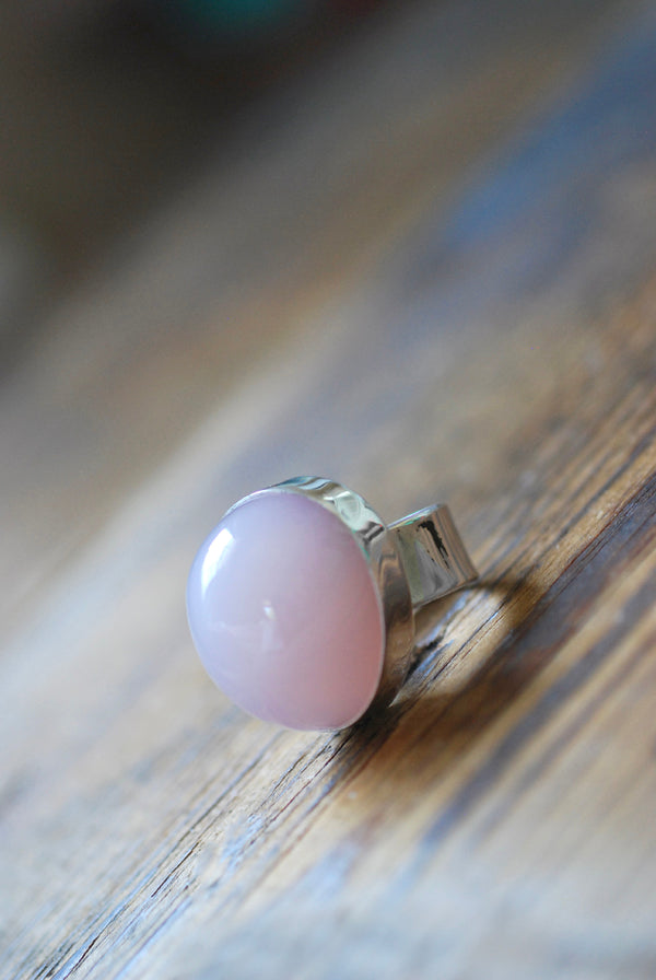 Eternal Glow Ring Master Cut Statement Rose Quartz