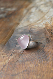 Rosy Glow Ring Fine Rose Quartz