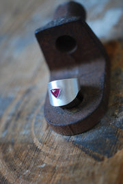 Ruby Red Sculpted Ring