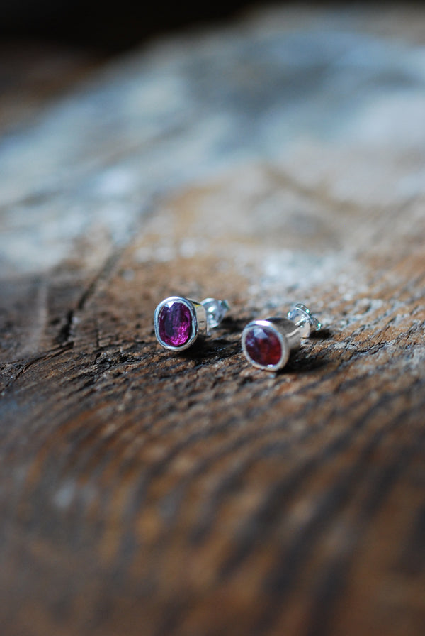 Raw Ruby Gem Studs