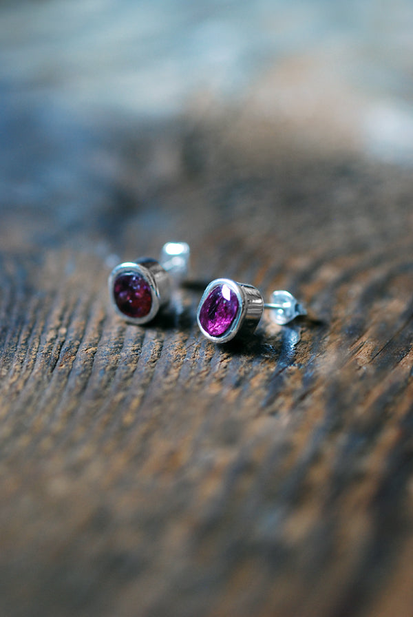 Raw Ruby Gem Studs