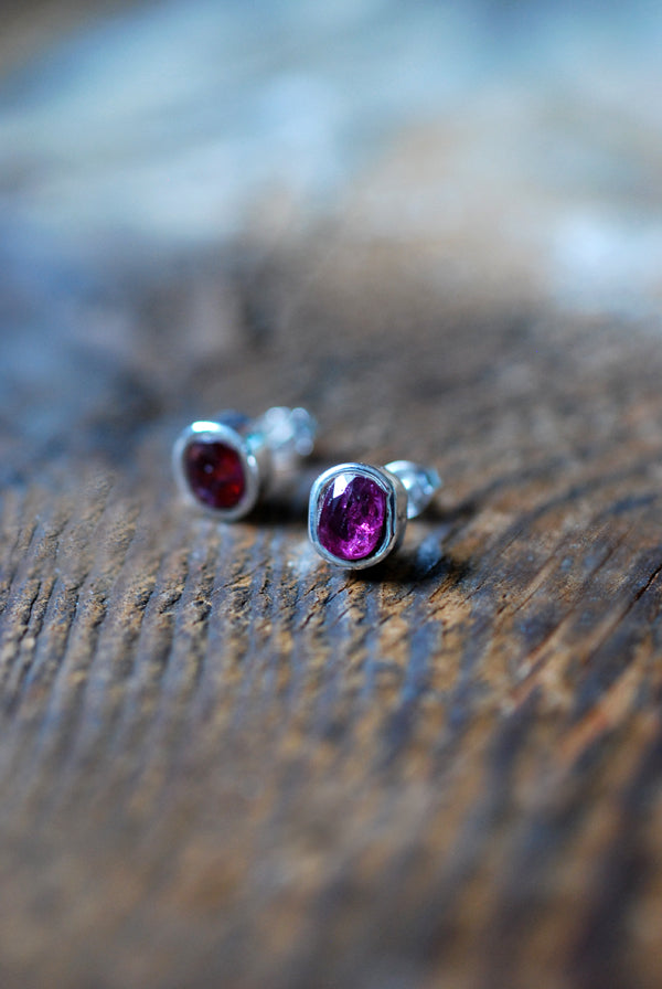 Raw Ruby Gem Studs