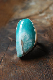 Mineral Tide Ring Rare Smithsonite